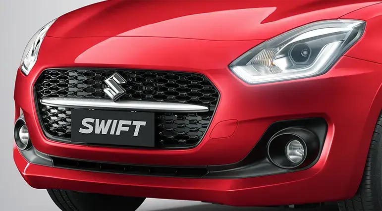 Swift Sporty Cross Mesh Grille With Bold Chrome Accent